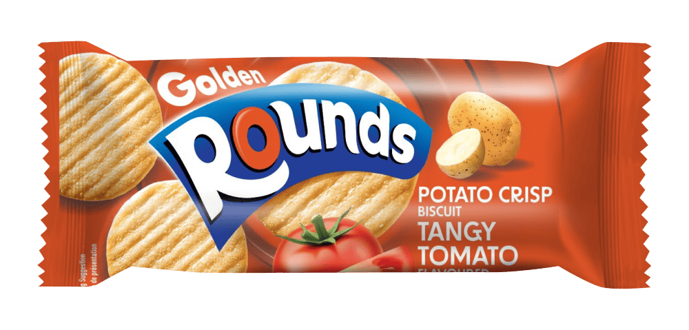 Wholesale Golden Rounds Potato Crisp Biscuit Tangy Tomato 80g from Harrisons Direct