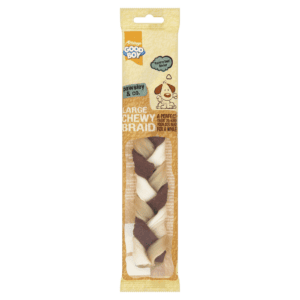 Wholesale Good Boy Chewy Braid Beef Large 96g from Harrisons Direct