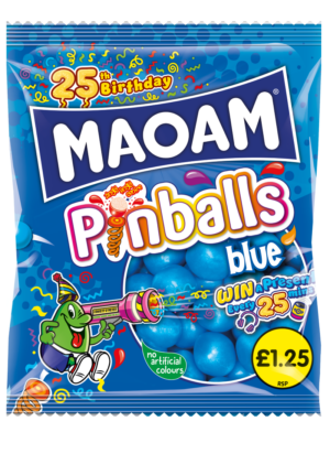 Wholesale Maoam Blue Pinballs 140g £1.25 PMP from Harrisons Direct