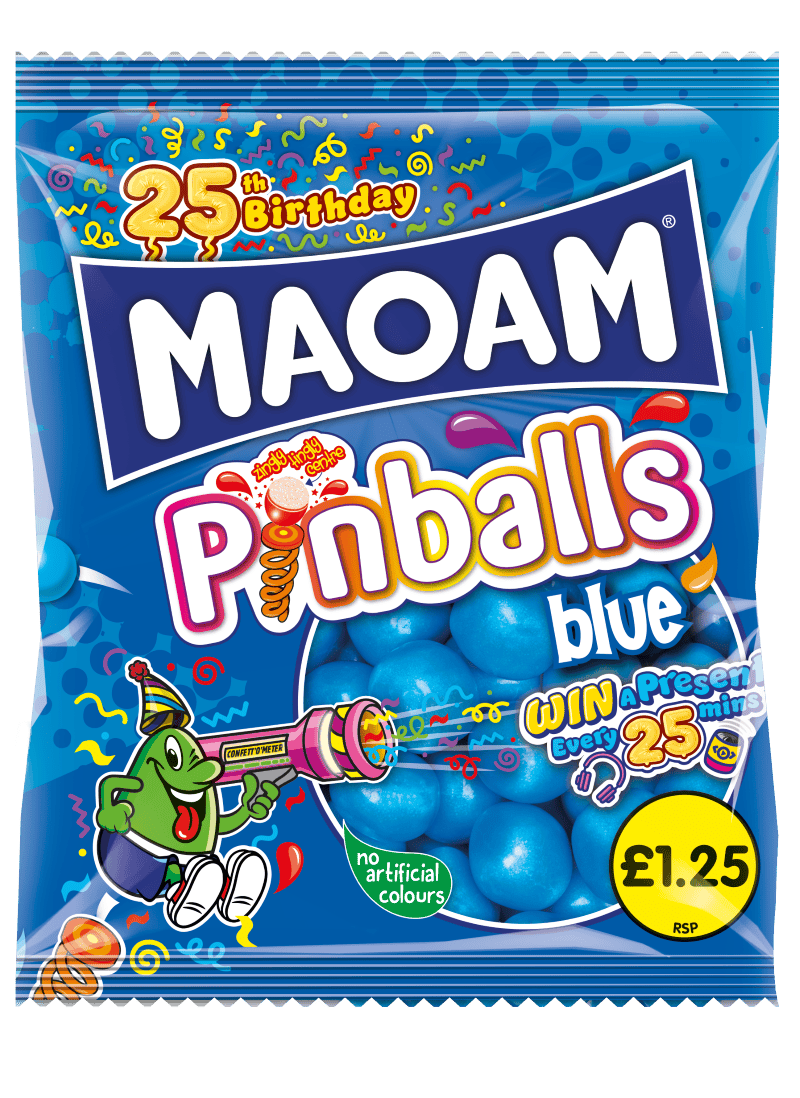 Wholesale Maoam Blue Pinballs 140g £1.25 PMP from Harrisons Direct