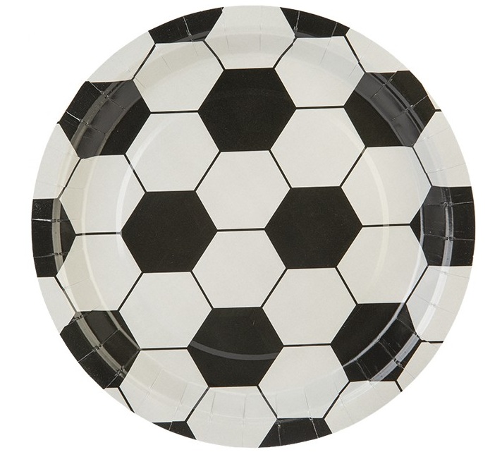 Wholesale Paper Plates Football Design 9 Pack of 6 from Harrisons Direct