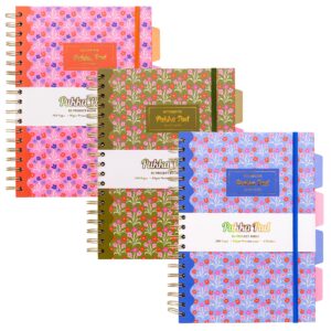 Wholesale Pukka Floral B5 Project Book 3 Assorted Colours from Harrisons Direct