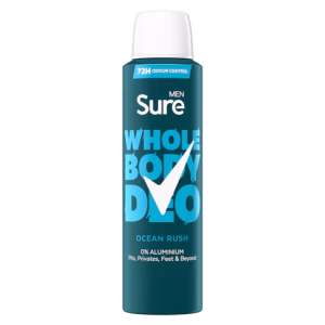 Wholesale Sure Men Whole Body Aerosol Ocean Rush 150ml from Harrisons Direct
