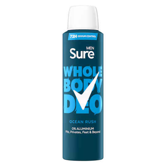 Wholesale Sure Men Whole Body Aerosol Ocean Rush 150ml from Harrisons Direct