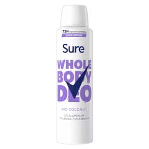 Wholesale Sure Women Whole Body Aerosol Rio Coconut 150ml from Harrisons Direct
