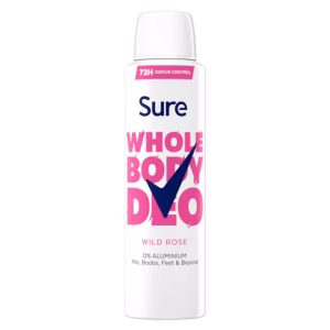 Wholesale Sure Women Whole Body Aerosol Wild Rose 150ml from Harrisons Direct