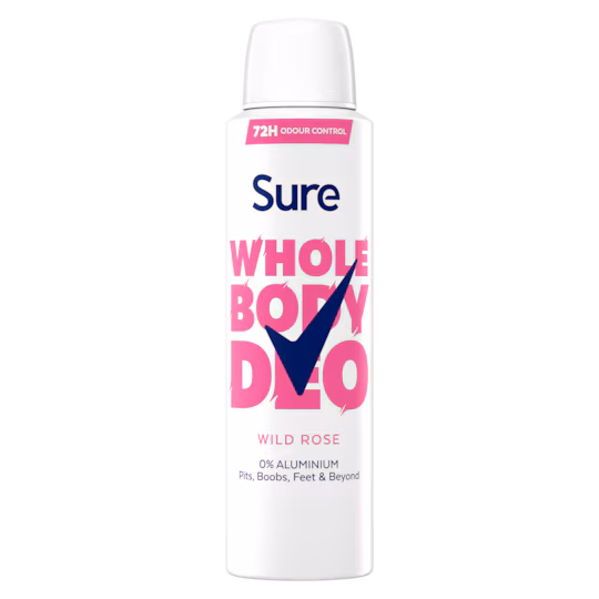 Wholesale Sure Women Whole Body Aerosol Wild Rose 150ml from Harrisons Direct