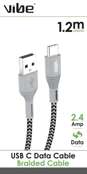 Vibe Braided USB C Cable from Harrisons Direct