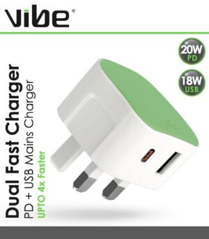 Vibe M5 USB & PD Mains Charger from Harrisons Direct