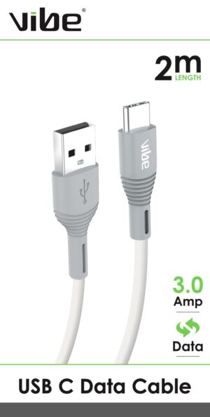 Vibe USB C Data Cable 2M from Harrisons Direct