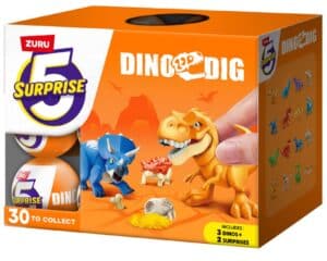 Wholesale Zuru 5 Surprise Dino Dig Series 1 CDU from Harrisons Direct
