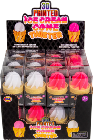 3D Printed Ice Cream Cone Twister CDU from Harrisons Direct