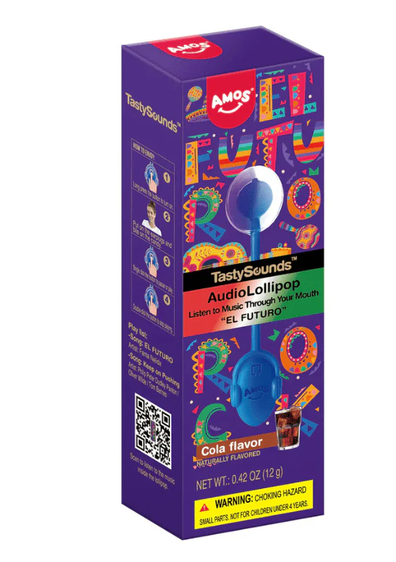 Wholesale Amos Audio Lollipop Cola from Harrisons Direct