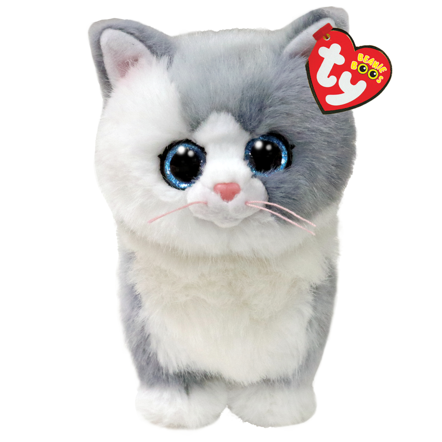 Wholesale TY Beanie Boos Furley Grey Cat from Harrisons Direct